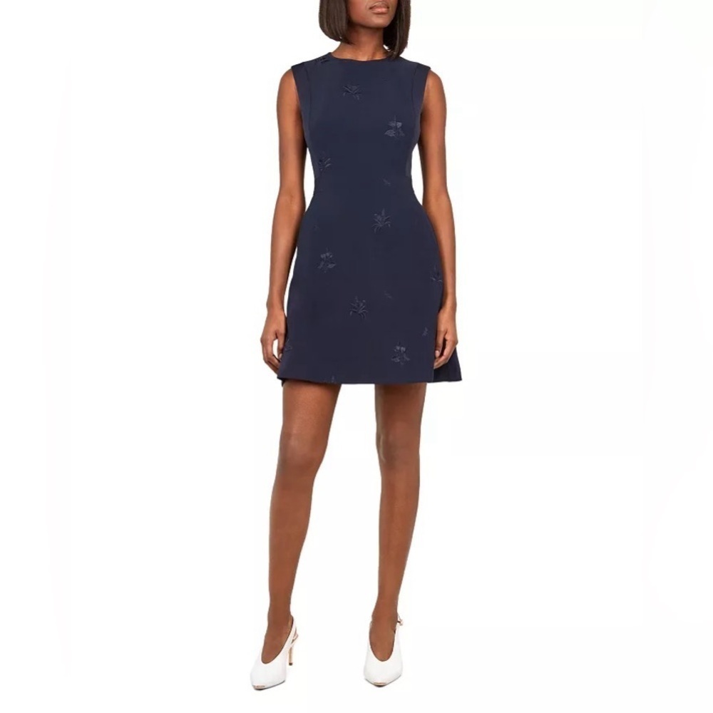Ted Baker Working Title Saahrad Embroidered Dress/Deep Navy, 33484